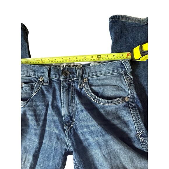 Ariat M5 Ramsey Slim Straight Boot Jeans Men’s 32x34 Medium Wash Distressed - Picture 4 of 12